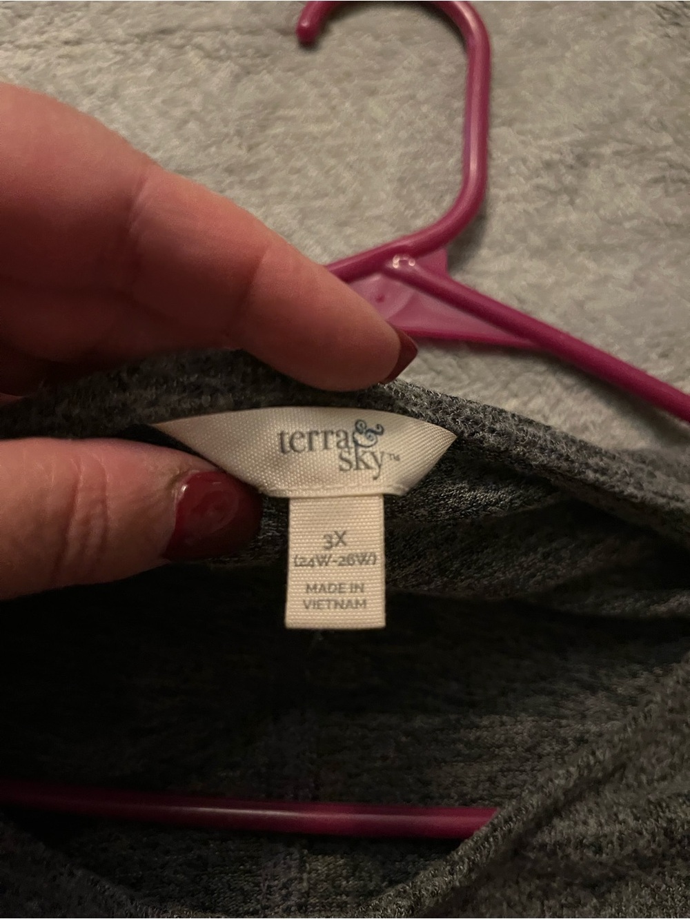 Terra & Sky Heather Gray Scoop Neck Women's Sweater